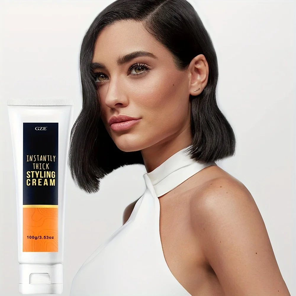 GZE Instantly Thick Styling Cream - Volumizes, Texturizes, and Adds Body to Hair - Lightweight Formula for All Hair Types Qme