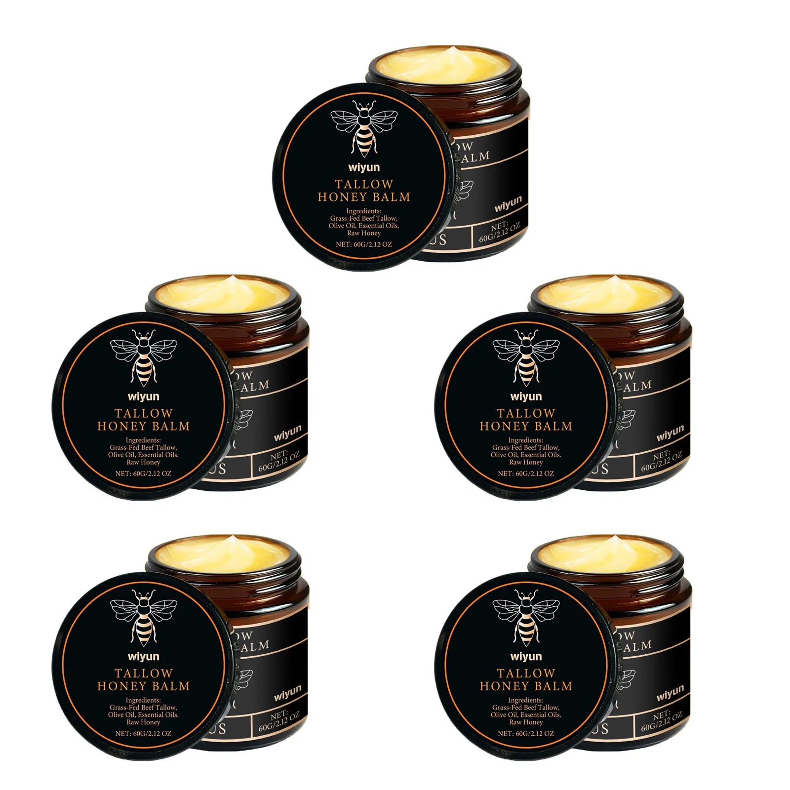 Beef Tallow Honey Cream Fade Dark Spots Remove Melanin Brightening Firming Non-Greasy Lasting Moisturizing Soothing Body Lotion Qme 300g Boxed