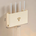 Living Room Wifi Router Holder Storage Shelf Minimalist Wireless Box Qme White