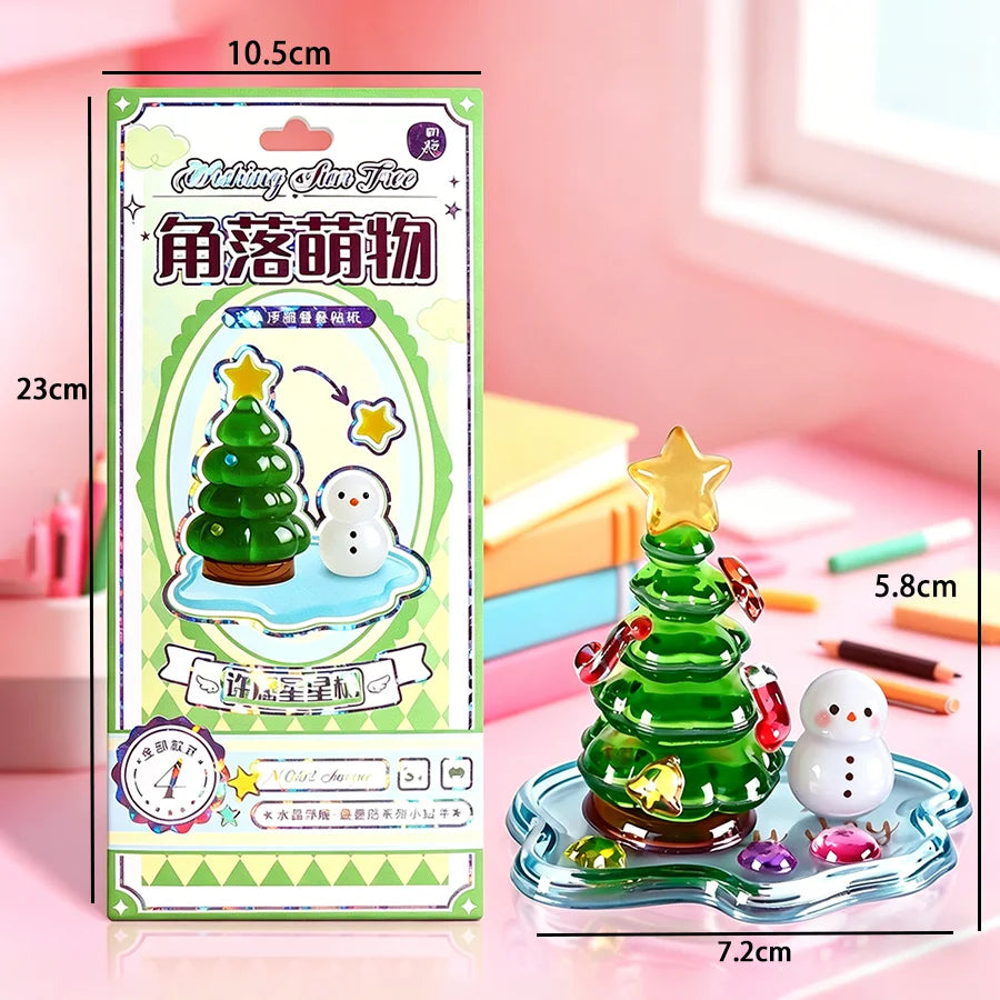 3D Embossed Stickers-3D Handmade DIY Layered Solid Relief Stickers New Cute Desktop & Windowsill Ornament Children's Day Gifts Qme