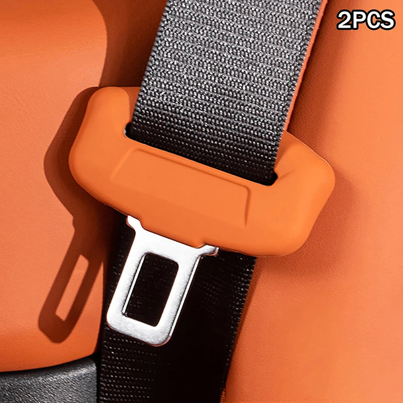 Universal Safety Seat Belt Buckle Covers Scratch Proof Rubber Qme
