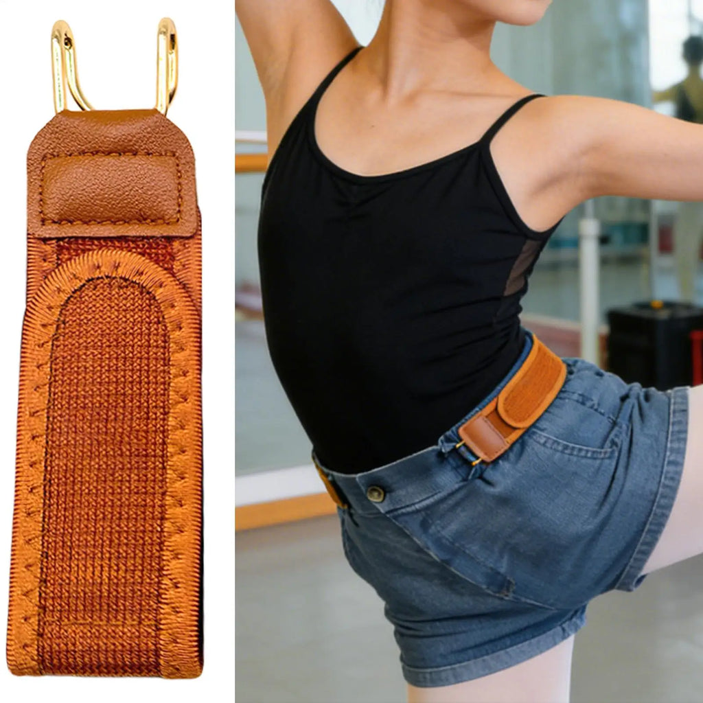 hot sale 1pcs Elastic Belts for Women No Buckle Unisex Waist Strap Women's Belts for Men Work Casual Business Home Travel Qme