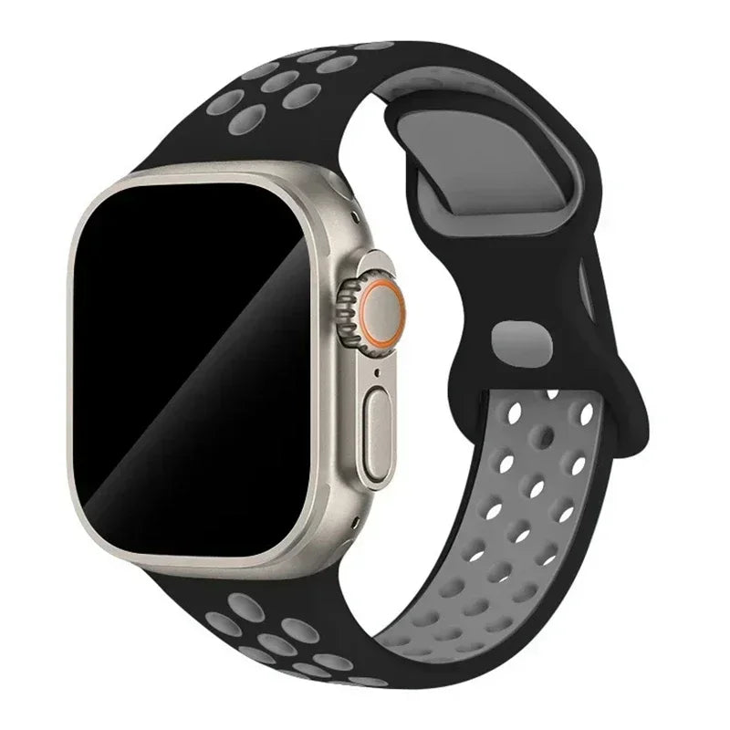 Silicone Strap Apple Watch Band Ultra 2 Sport Bracelet Iwatch Series