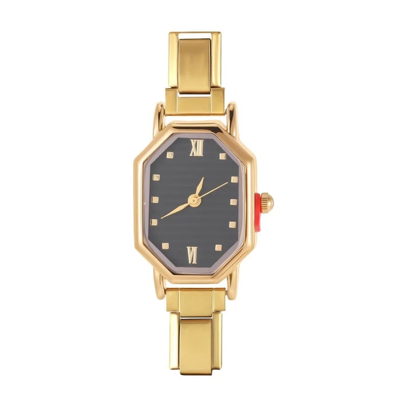 Fashion Watch Women's DIY Width Italian Elastic Charm Stainless Candy