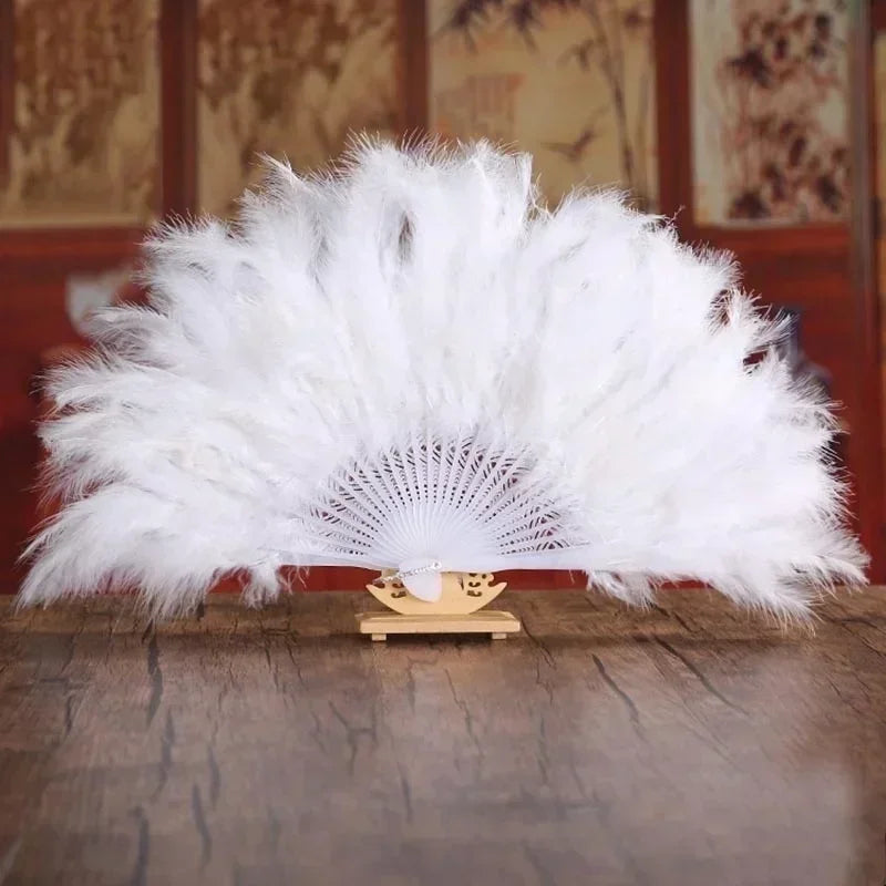 Soft Fluffy Lady Burlesque Wedding Hand Fancy Dress Costume Dance Qme