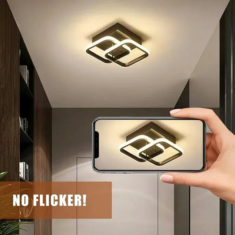 Modern LED Aisle Ceiling Light Chandelier For Corridor Stairs Foyer Balcony Bedroom Bathroom Indoor Lighting Fixtures Luster Qme