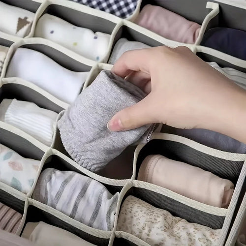 1 home bedroom wardrobe, clothes and socks sorting, fabric storage bag Qme