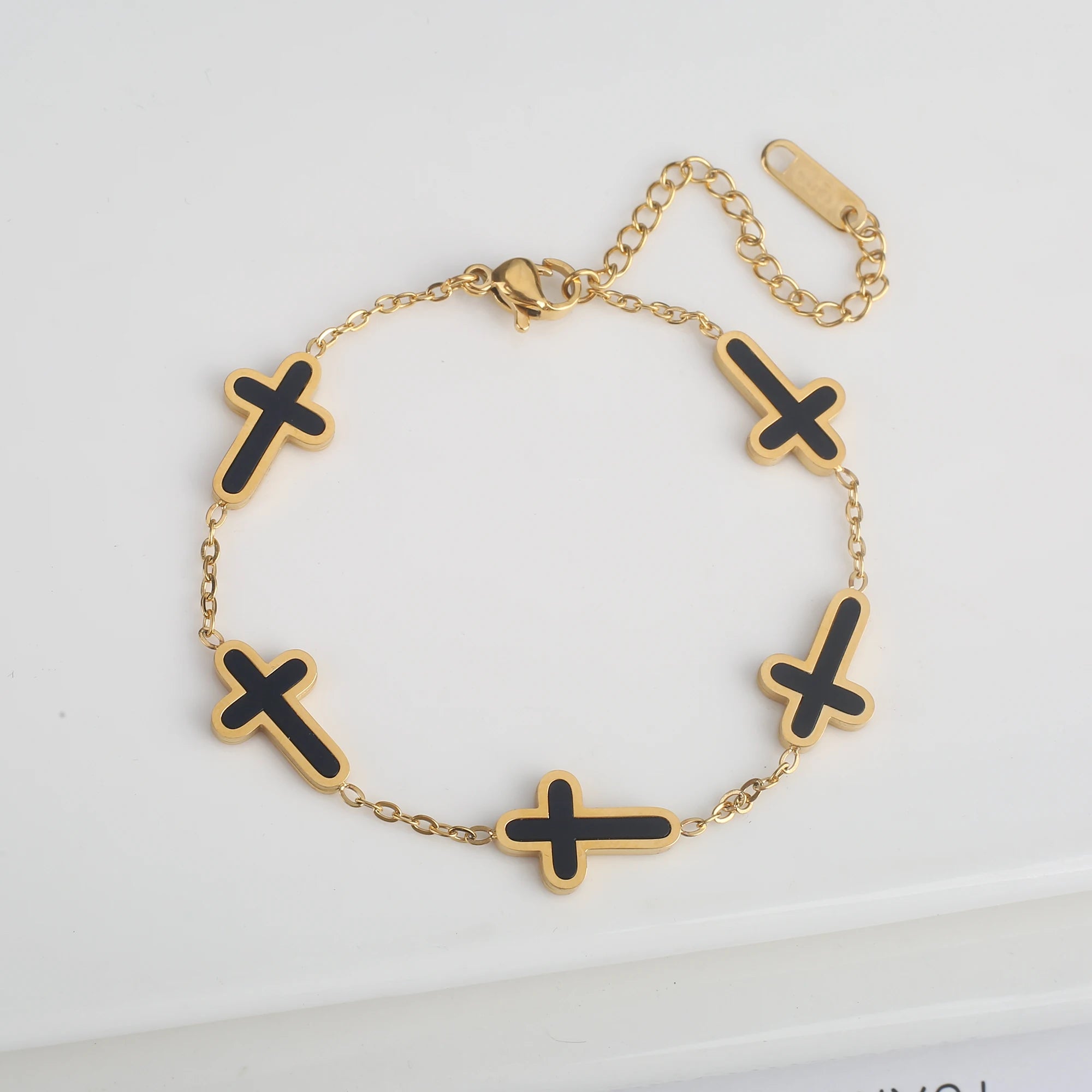 INS Hot Sale Charms Stainless Steel Shell Cross Necklace Jewelry Set Bracelet Earrings Luxury for Party Daily Wear Jewelry Gift Qme Bracelet 5