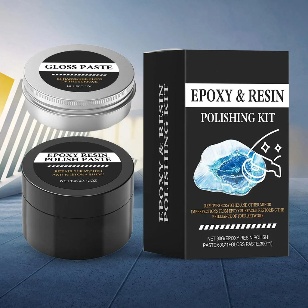 Epoxy Resin Polishing Kit Restore Luster Creamy Paste Removes Scratches Acrylic Polishing Kit for Beginners Qme