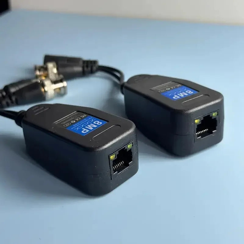 5Pairs Coaxial/Analog HD Twisted Pair Power Transmitter Network Cable Power Supply Transceiver Power Video 2-in-1 Qme