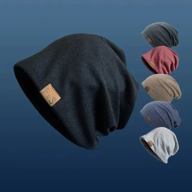 Warm Knitted Beanie Hat Men Women Fashionable Solidhip-hop Qme