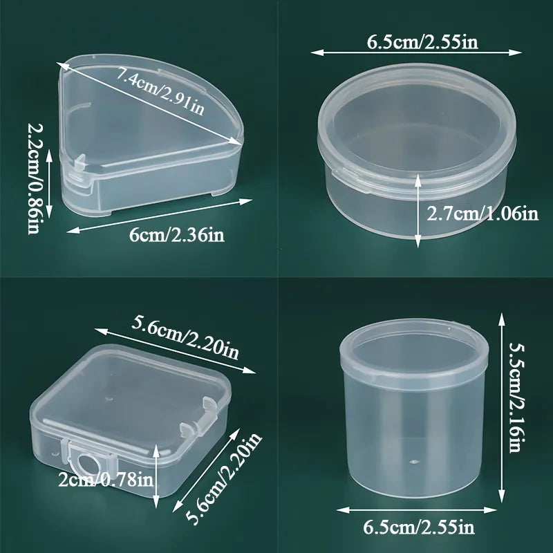 Portable Travel Cosmetic Bags Cosmetics Storage Case Plastic Box Qme