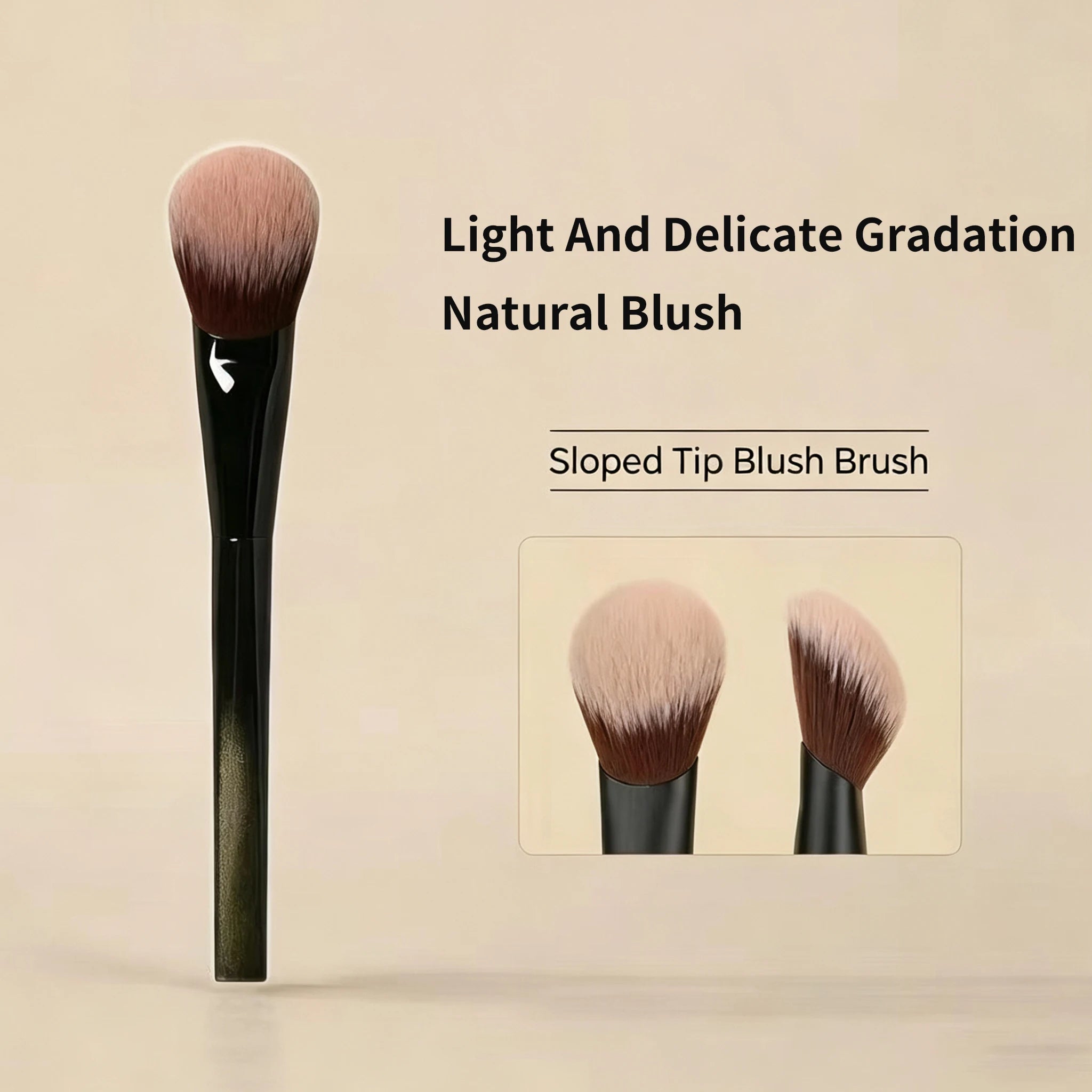 Slope Powder Blusher Brush Soft Beginner Soft-bristled Highlight Qme