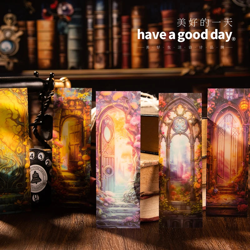 5 pcs Transparent PVC bookmark Stationery Reading accessory Decorative Reading mark student office Supplies Qme