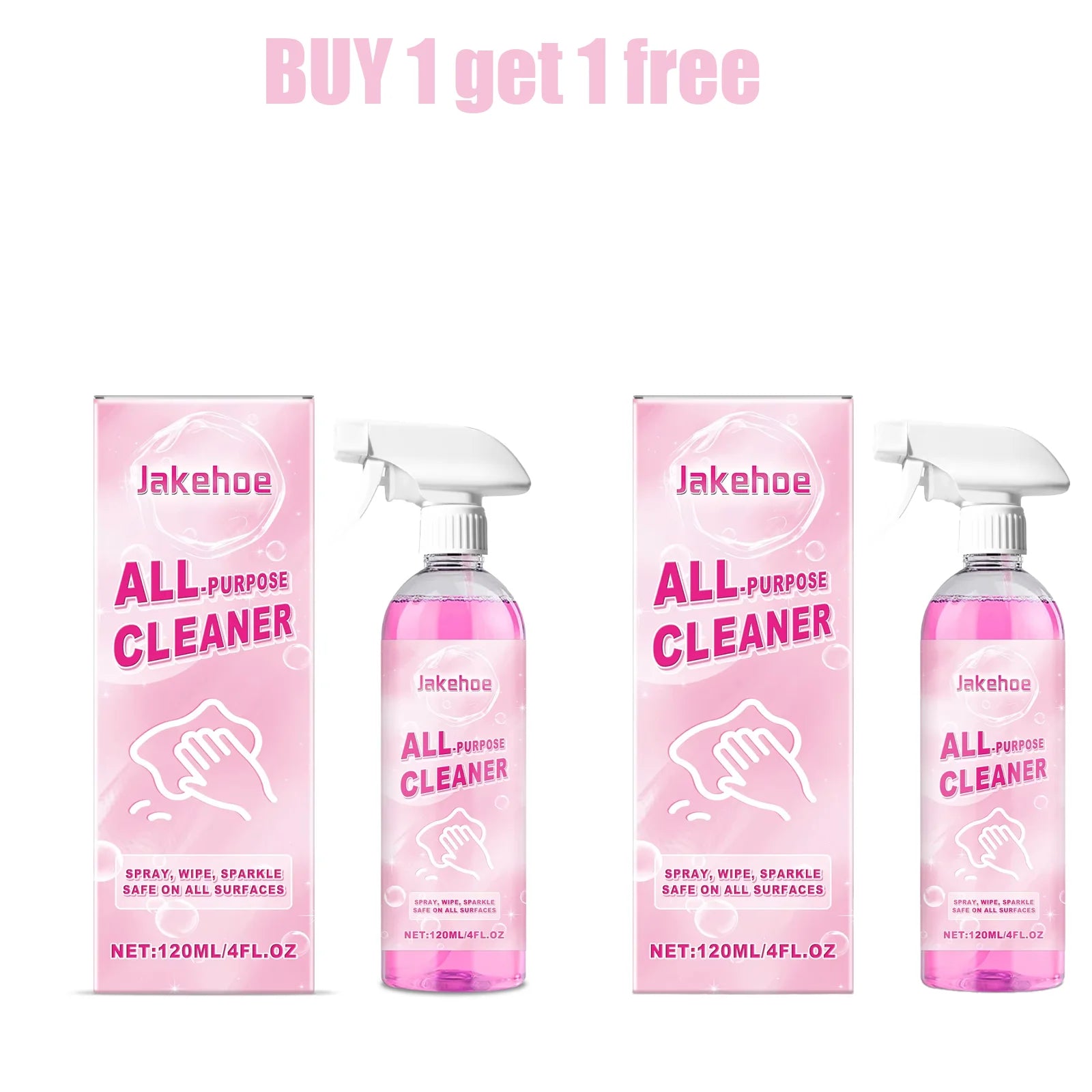 Multi-Functional Household Cleaner All-in-One Gently Removes Stains from Kitchen Walls Appliances Desktops Qme 2pcs