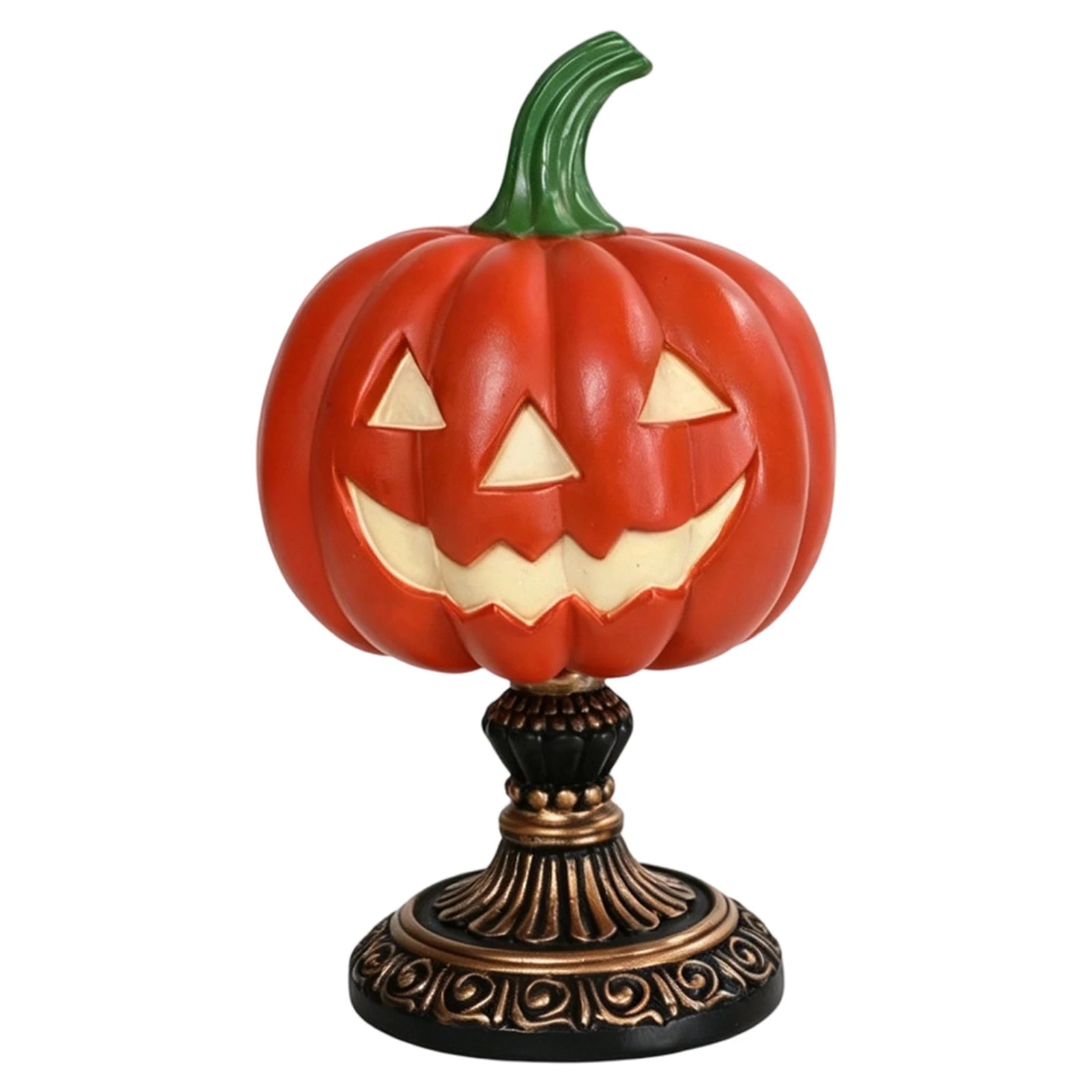 Gothic Witch Hat Pumpkin Resin Night Light Warm Enchanting Glow & Versatile Decorative Lamp for Halloween Home Decoration Qme Style C USB Type-C