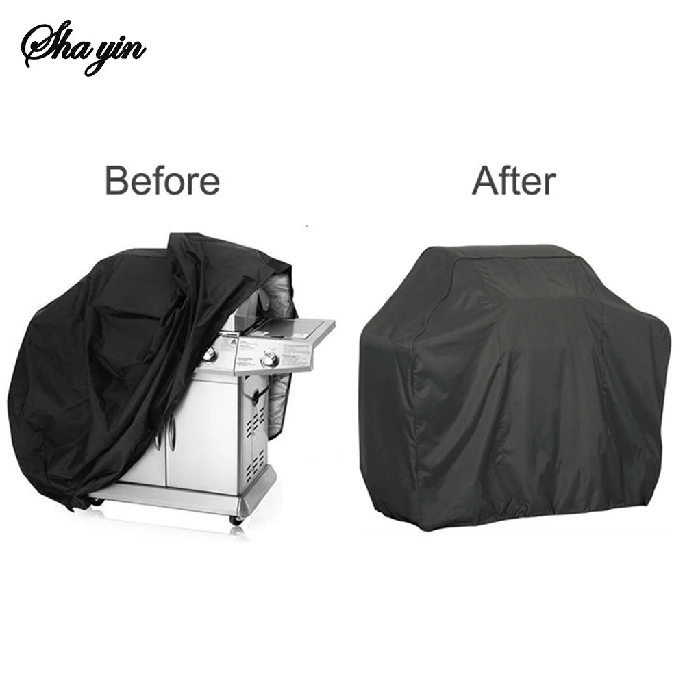 Bbq Barbecue Grill Cover Waterproof Cover Multi-Functional Dust And Waterproof Protective Cover For Barbecue Grills Qme