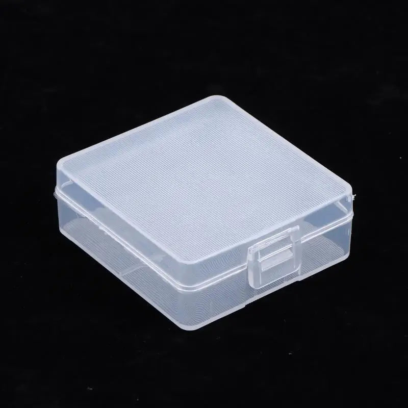 9V Battery Holder Transparent Plastic Storage Boxes Durable Cell Qme