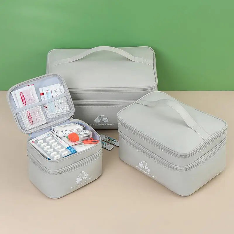 First Aid Home Travel Double Layer Classification Storage Drug Qme