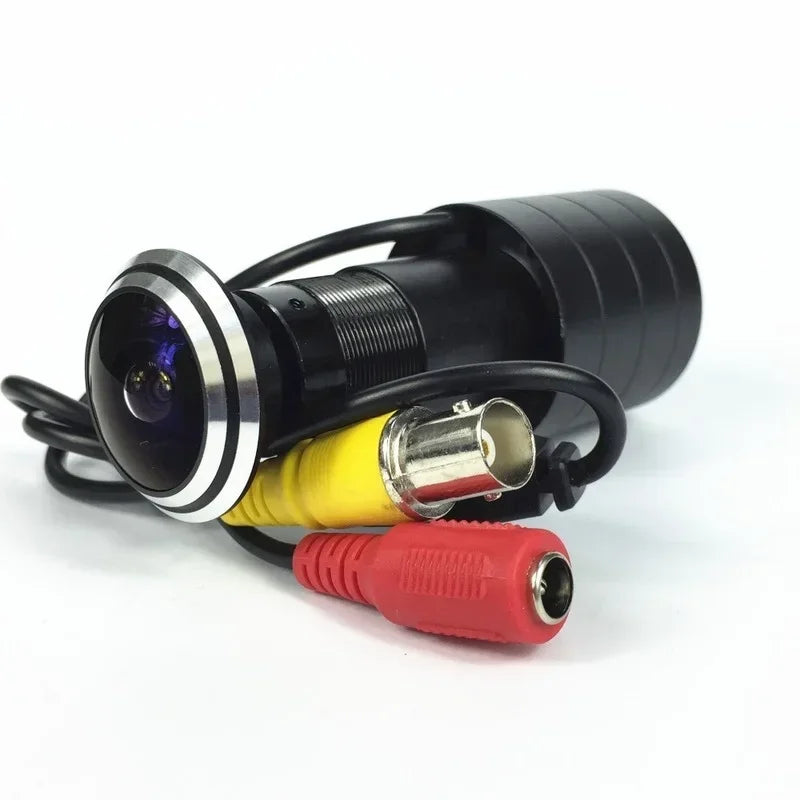 Ahd HD Coaxial Ultra Wide Angle 1080p Analog Color Peephole Wired Cat Eye Surveillance Door Eye Camera Qme CCD HD wide angle