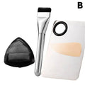 Premium 1 3 Powder Puff Mixing Tray Professional Liquid Foundation Qme set B