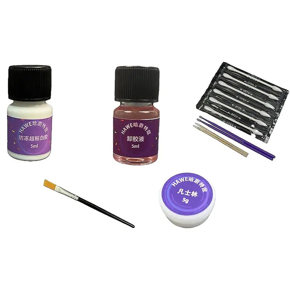 Spirit Gum Adhesive Remover Professional Cosmetic Glue Face Skin Body Qme 1 set