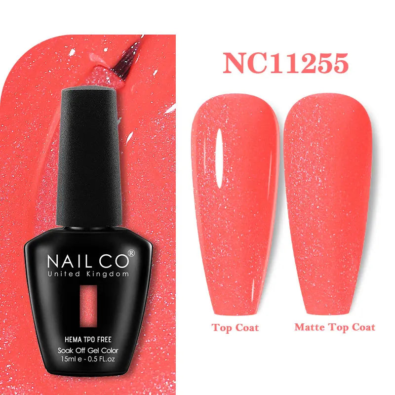 NAILCO Coat Base Gel Nail Polish Nails Art Semi Permanent Lacquer