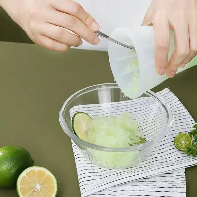TPE Smoothie Cup Pinch Homemade Crushed Ice Slush Squeeze Diy Cold Qme
