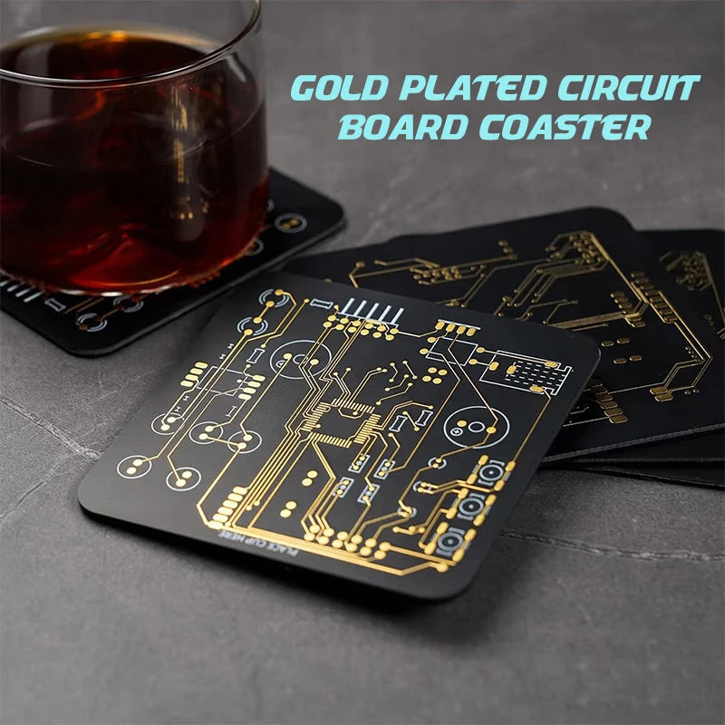 Creative Circuit Board Coaster Drinkware Accessories Personalized PCB Qme