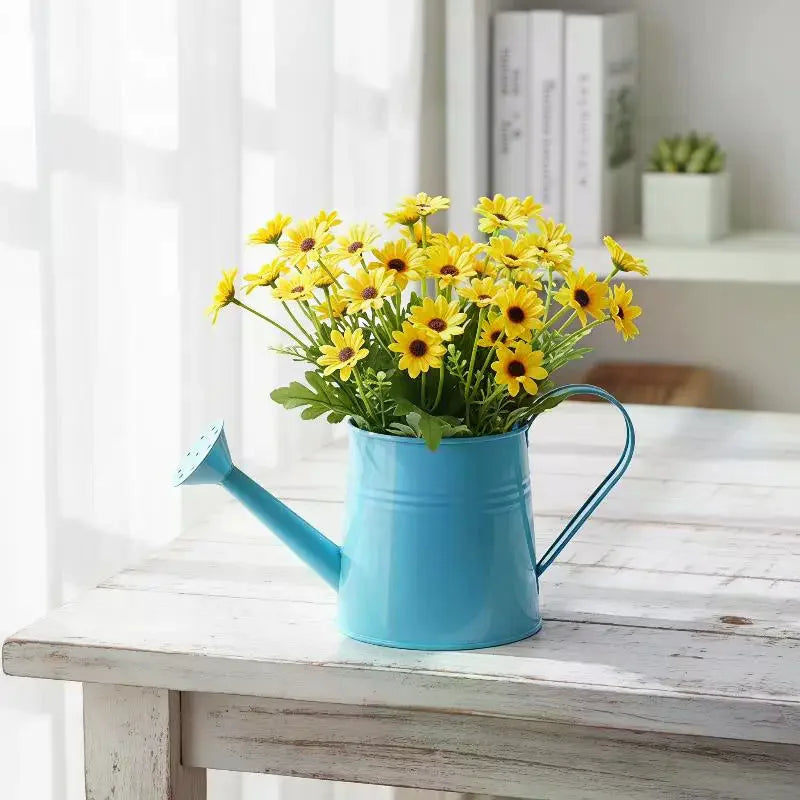 Metal Watering Can Garden Flower Kettle Mini Small Water Spraying Pot Sprinkle With Large Capacity For Kids Adult Qme