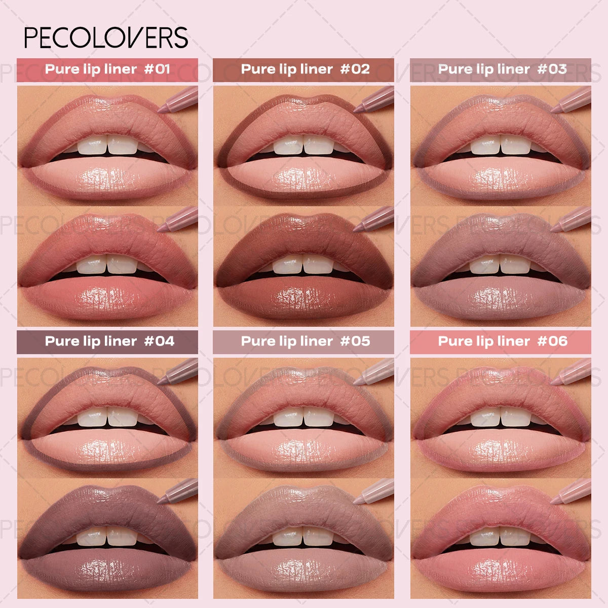 Matte Lip Liner Lipstick Pen Waterproof Long-lasting Non-sticky Qme