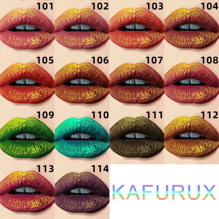 14 Colors Sparkling Shine Lip Glaze Glitter Metallic Long Lasting Qme