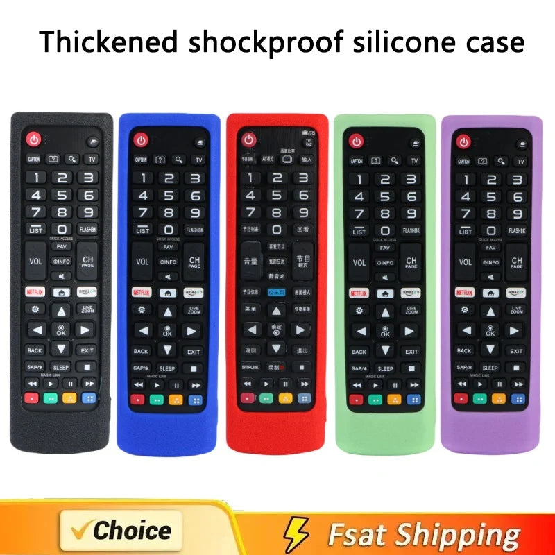 Silicone Case Protective Cover Fit for LG AKB75675311 AKB75095308 AKB76037605 AKB Series Smart TV Remote Control Dustproof Cover Qme
