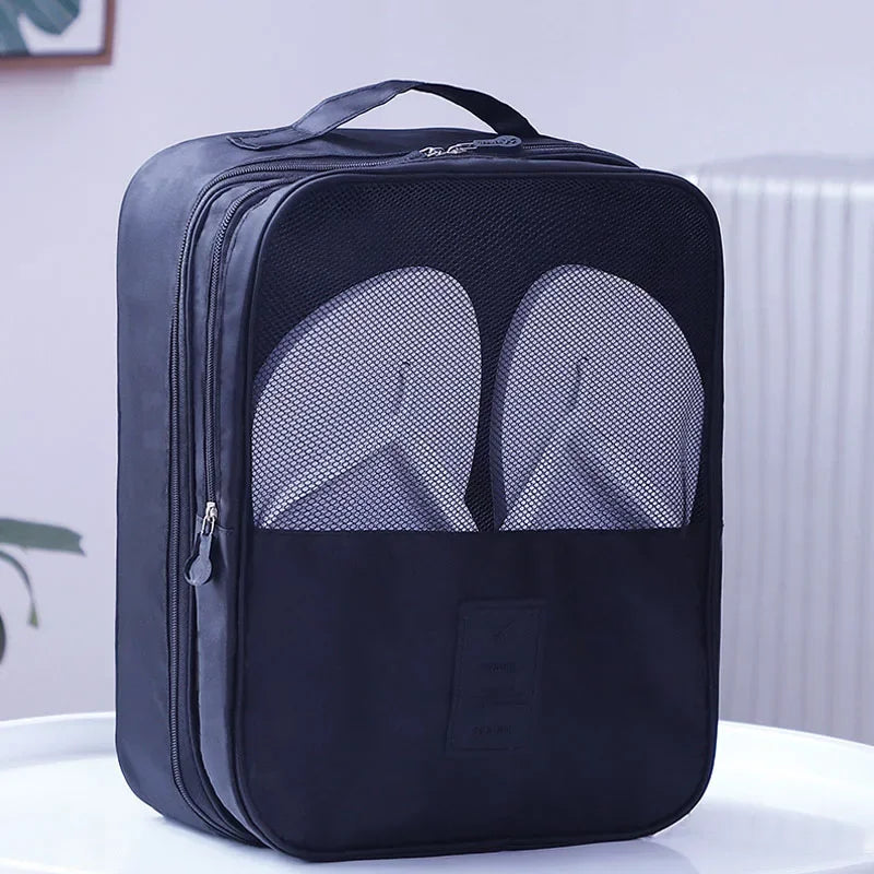 High Quality Portable Travel Shoe Bag Underwear Clothes Bags Shoe Organizer Storage Bag Multifunction Travel Accessories Qme Dark Blue