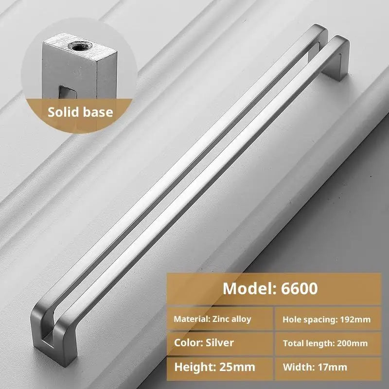 Nordic Furniture Handles Gray Black Brushed Kitchen Cabinet Pulls Qme A9