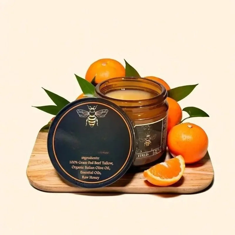 Organic Grass Fed Beef With Raw Honey Moisturizing Cream For Soft Smooth Skin Handmade All-Natural Moisturizer Skin Qme