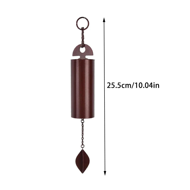 Vintage Metal Heroic Windbell Wind Chimes Deep Resonance Serenity Qme 25.5X4.0X25.5CM