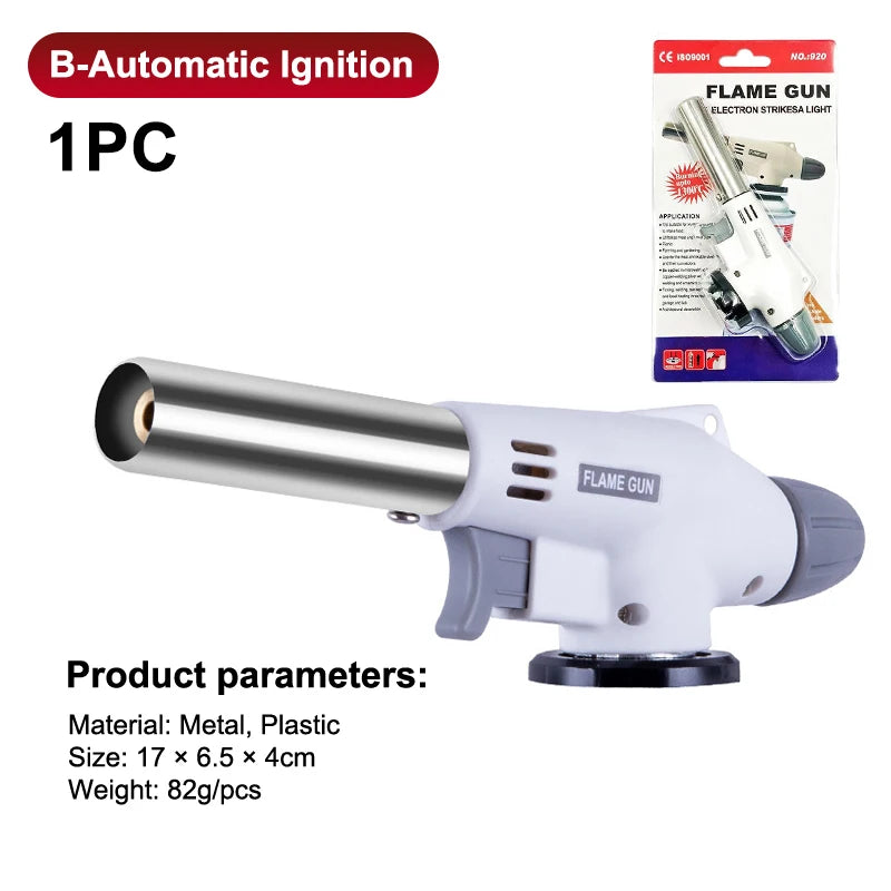 Portable Welding Gas Torch Flame Nozzle Butane Burner Outdoor Camp Qme B