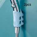 Powerful shower head stand- Durable, removable wall suction cup stand for handheld shower head, lightweight bathroom accessories Qme Blue