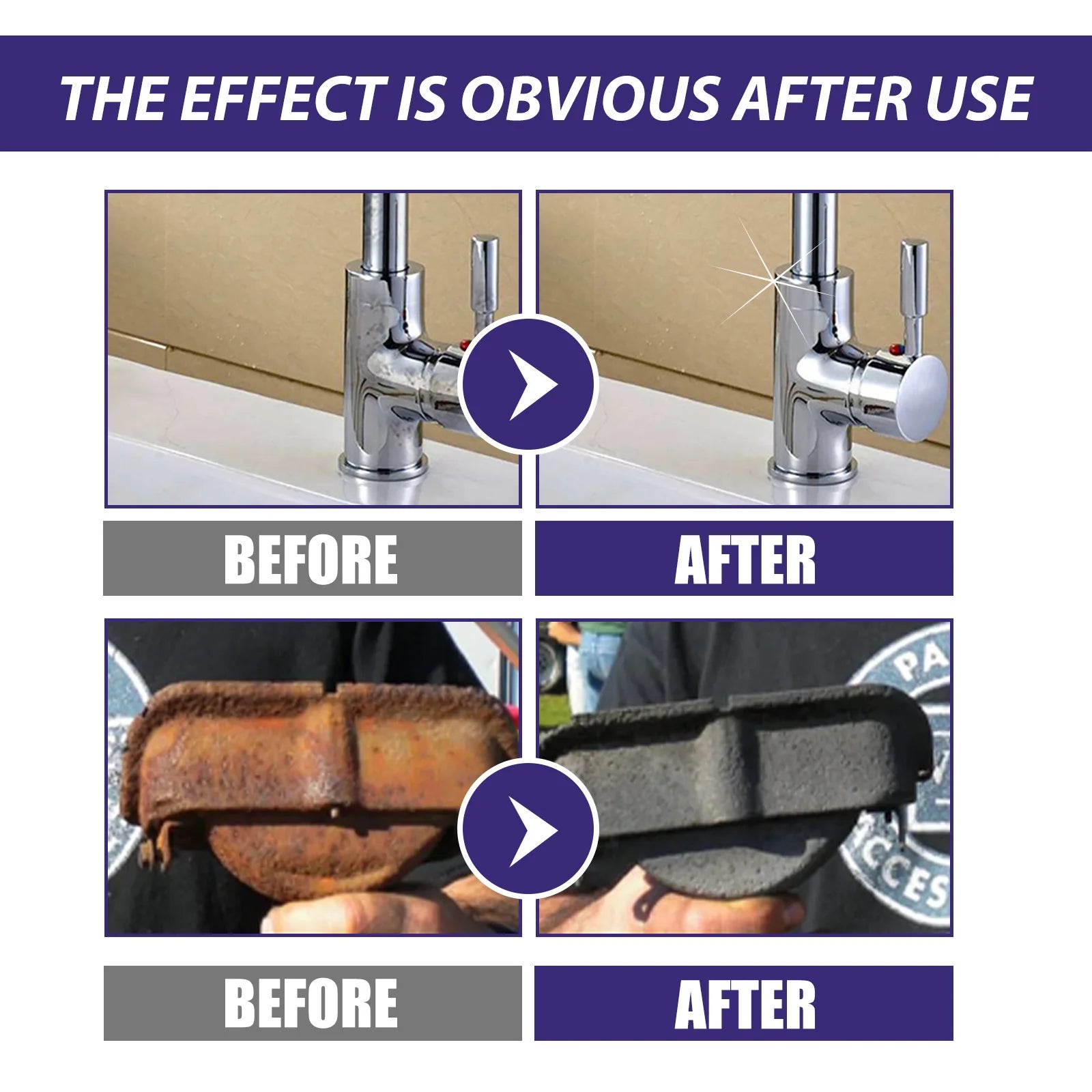 Multi Purpose Rust Remover Metal Surface Refurbishment Chrome Paint Car Iron Rust Conversion Agent Water-Based Anti Rust Primer Qme