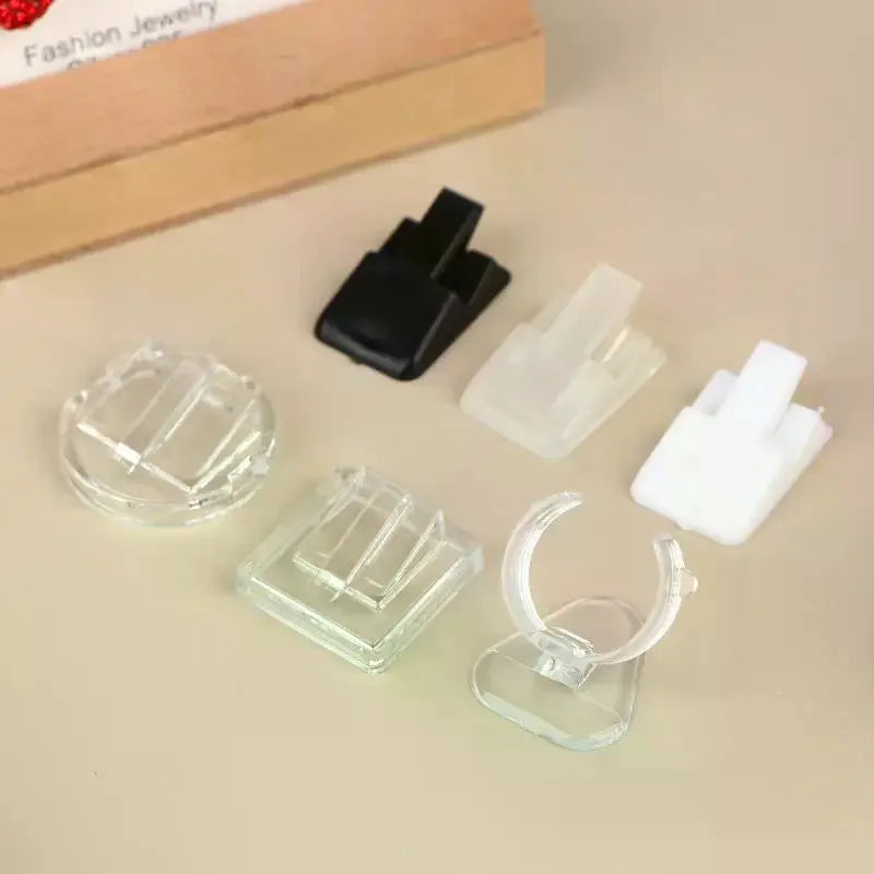 20/5pcs Plastic Ring Display Stands – Jewelry Storage & Showcase Holders for Countertop, Jewelry Organizer for Rings Qme