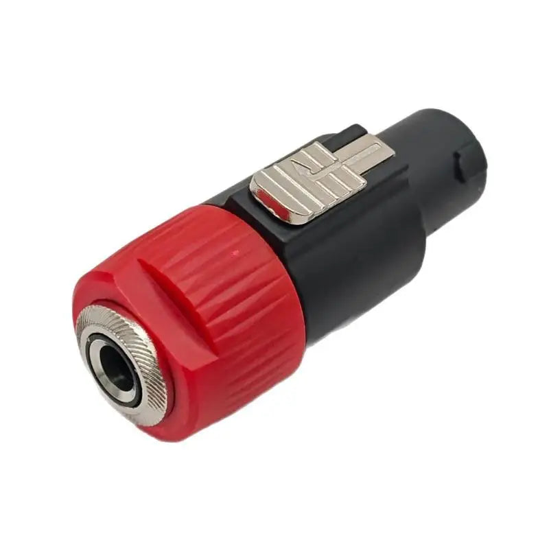 Latch Aviation Connector 4-Pole Audio Speaker Plug Metal Converter Qme Red