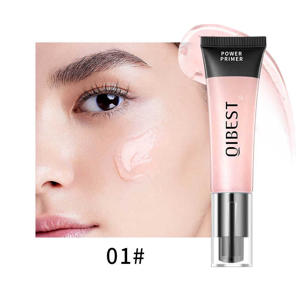 QIBEST 32ml Power Grip Primer Gel Based Hydrating Face Primer For Smoothing Skin Gripping Makeup Invisible Pore Colorless Primes Qme 01 Pink