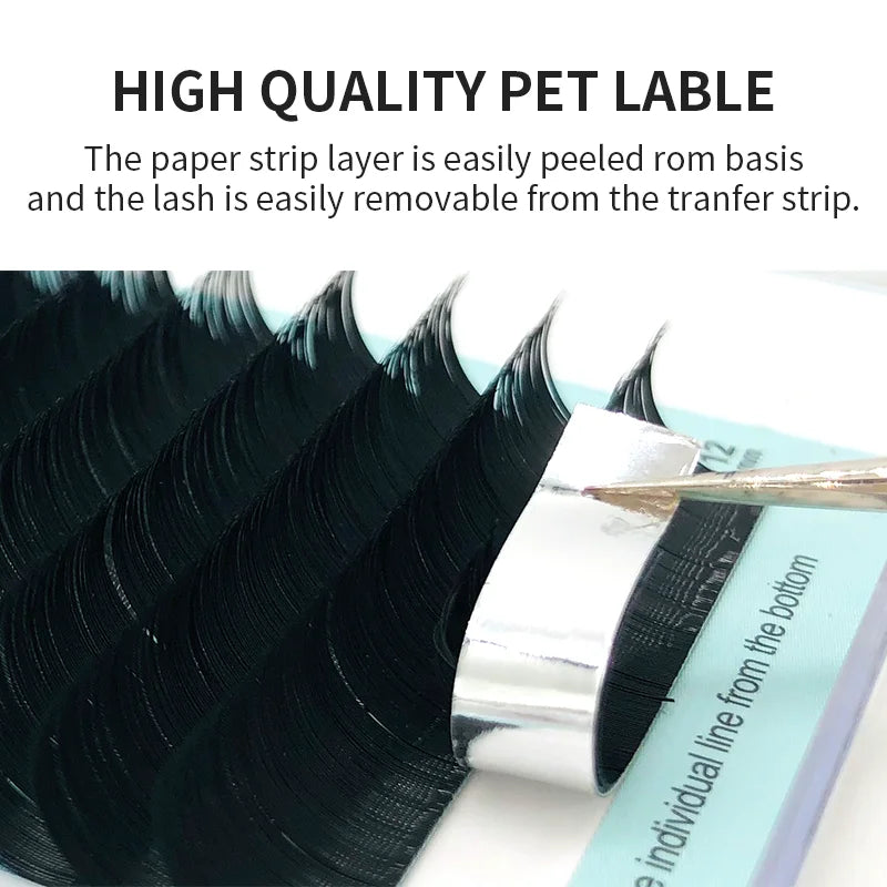 NATUHANA 16lines 8 Eyelash Extension 100 Handmade Natural Soft False Qme