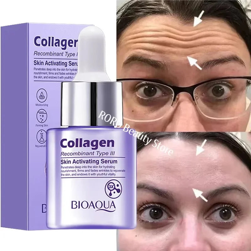 Instant Wrinkle Remover Face Serum Lifting Firming Fade Fine Lines Anti-aging Essence Whitening Brighten Nourish Skin Care Qme 1pc 1