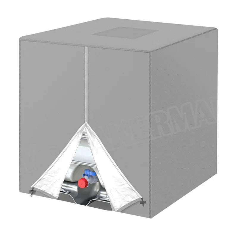 1000L bucket cover dust cover IBC water tank ton bucket cover protective cover water tank cover 210D Oxford cloth sun protection Qme