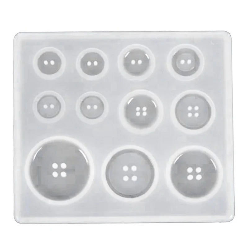 Button Mold Hole Non-stick Art Decoration Cake Baking Tools DIY Qme