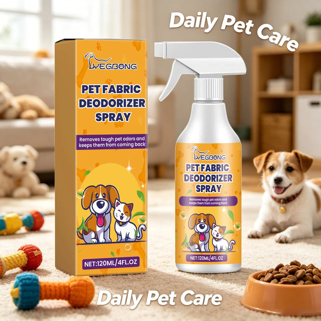 Pet Deodorizing Spray Removes Odors Freshens Air Long Lasting Fragrance Mild Ingredients Air Freshener & Pet Fabric Odor Remover Qme