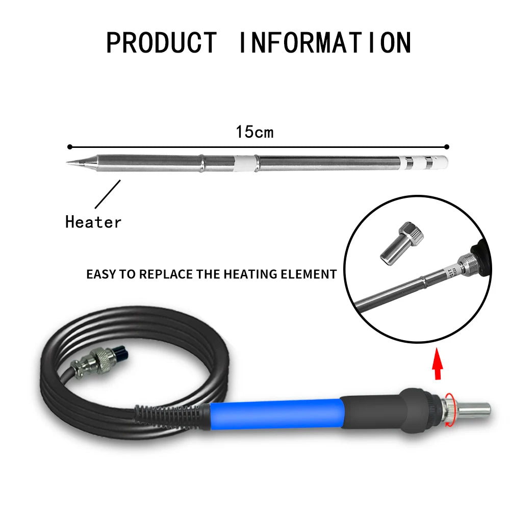 T12 75W Digital Soldering Iron Stationtips Welding Rework Station Qme