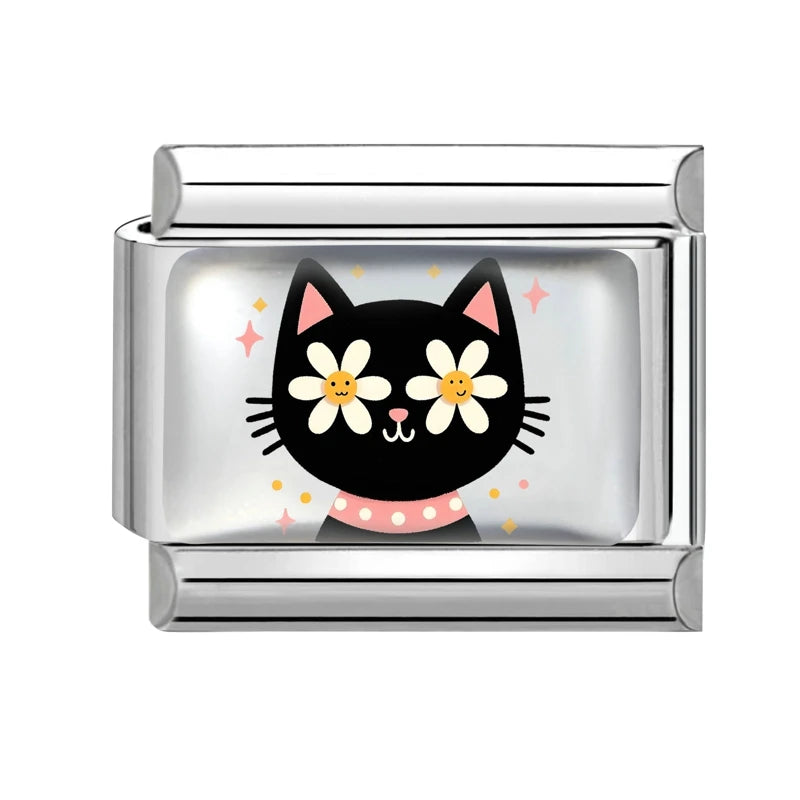 Fashion Kawaii Cute Dolphin Crab Cats Italian Charm Link Fit Bracelet